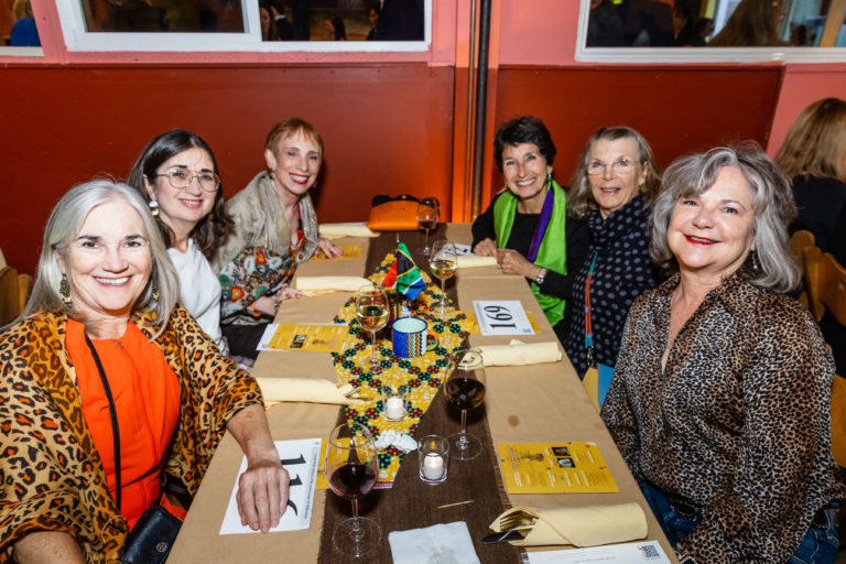 SAN FRANCISCO, CA - March 30 - Nancy Blair and Lauren Cosulich attend Teach With Africa 15th Anniversary Celebrations on March 30th 2023 at Bissap Baobab SF @ 2243 Mission St, SF, CA 94110 US in San Francisco, CA (Photo - Ando Caulfield for Drew Altizer Photography)