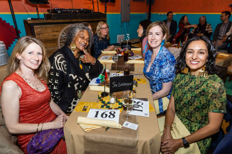 SAN FRANCISCO, CA - March 30 - Sharon Anderson, Chloe Sugarman and Nisca Hussain attend Teach With Africa 15th Anniversary Celebrations on March 30th 2023 at Bissap Baobab SF @ 2243 Mission St, SF, CA 94110 US in San Francisco, CA (Photo - Ando Caulfield for Drew Altizer Photography)