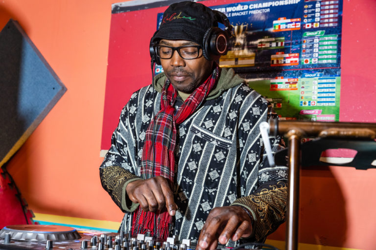 SAN FRANCISCO, CA - March 30 - DJ attends Teach With Africa 15th Anniversary Celebrations on March 30th 2023 at Bissap Baobab SF @ 2243 Mission St, SF, CA 94110 US in San Francisco, CA (Photo - Ando Caulfield for Drew Altizer Photography)