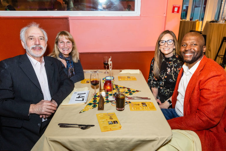 SAN FRANCISCO, CA - March 30 - Michael Adler, Martha Adler, Carina Martin and Rossy Martin attend Teach With Africa 15th Anniversary Celebrations on March 30th 2023 at Bissap Baobab SF @ 2243 Mission St, SF, CA 94110 US in San Francisco, CA (Photo - Ando Caulfield for Drew Altizer Photography)