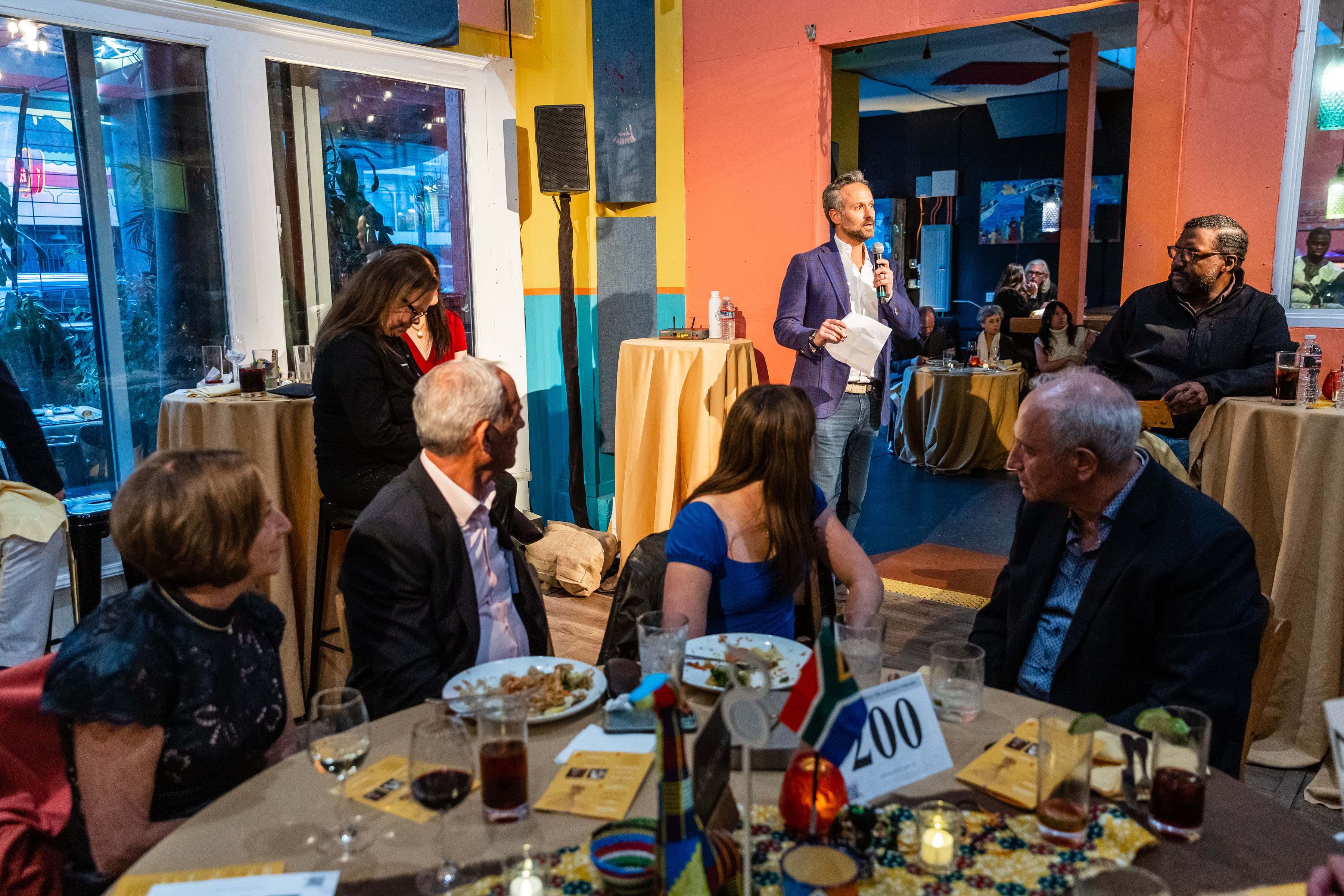 SAN FRANCISCO, CA - March 30 - Andrew Kowal attends Teach With Africa 15th Anniversary Celebrations on March 30th 2023 at Bissap Baobab SF @ 2243 Mission St, SF, CA 94110 US in San Francisco, CA (Photo - Ando Caulfield for Drew Altizer Photography)