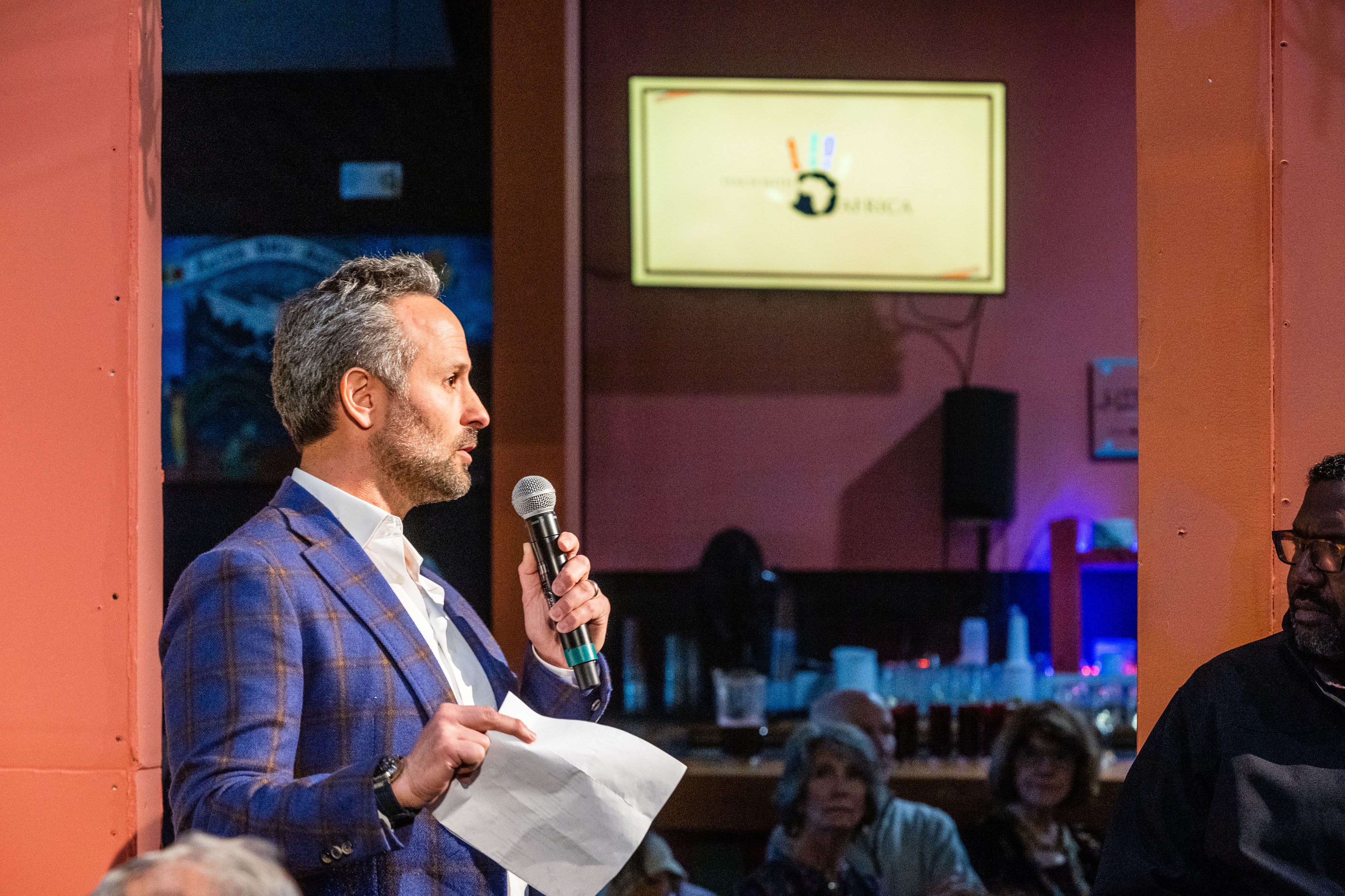 SAN FRANCISCO, CA - March 30 - Andrew Kowal attends Teach With Africa 15th Anniversary Celebrations on March 30th 2023 at Bissap Baobab SF @ 2243 Mission St, SF, CA 94110 US in San Francisco, CA (Photo - Ando Caulfield for Drew Altizer Photography)