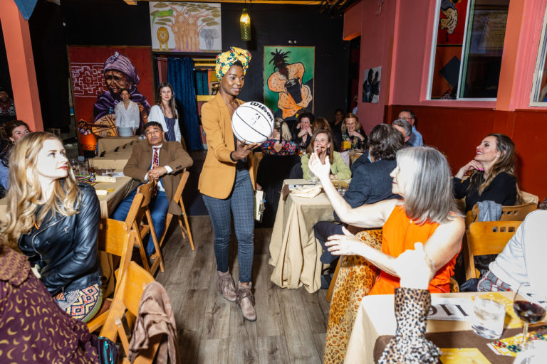 SAN FRANCISCO, CA - March 30 - Sely Tehaco attends Teach With Africa 15th Anniversary Celebrations on March 30th 2023 at Bissap Baobab SF @ 2243 Mission St, SF, CA 94110 US in San Francisco, CA (Photo - Ando Caulfield for Drew Altizer Photography)