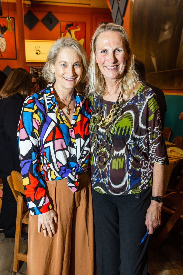 SAN FRANCISCO, CA - March 30 - Carolyn Charlton and Marianne Imglad attend Teach With Africa 15th Anniversary Celebrations on March 30th 2023 at Bissap Baobab SF @ 2243 Mission St, SF, CA 94110 US in San Francisco, CA (Photo - Ando Caulfield for Drew Altizer Photography)